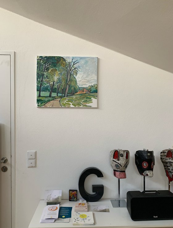 Alley with a Dead Tree