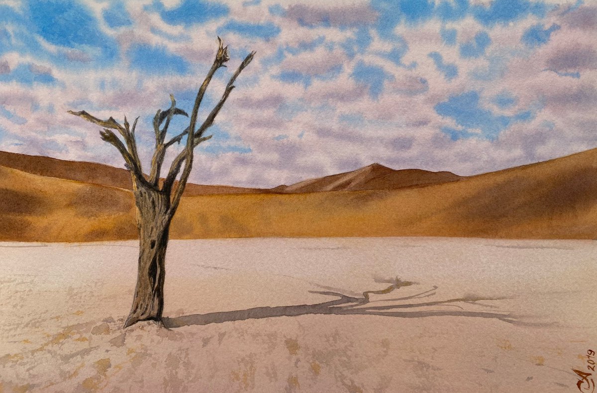 Dawn in the Desert by Alla Semenova