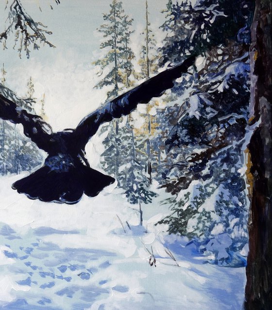 Alarm In The Winter Forest