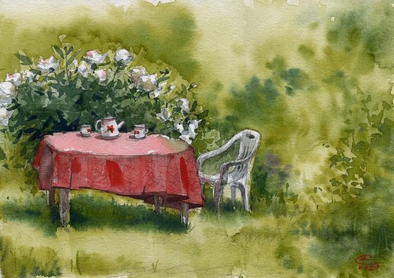 Summer garden.