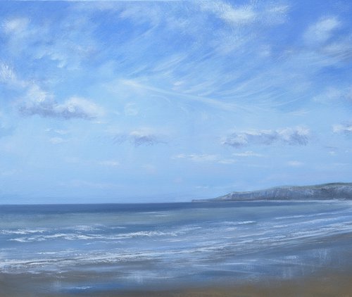 Feather Clouds Filey by Sarah Louise Armstrong