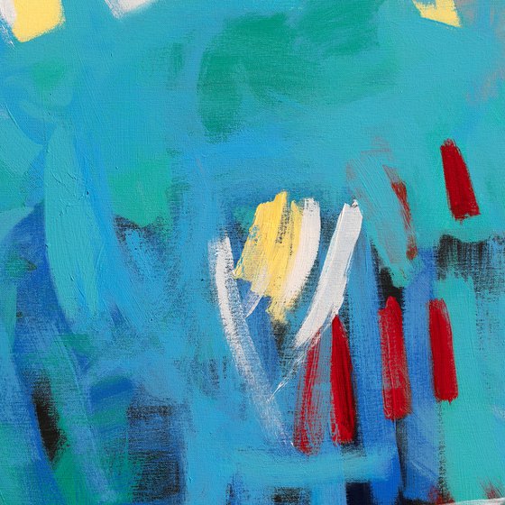 Abstract Motive. Turquoise Fragrance.