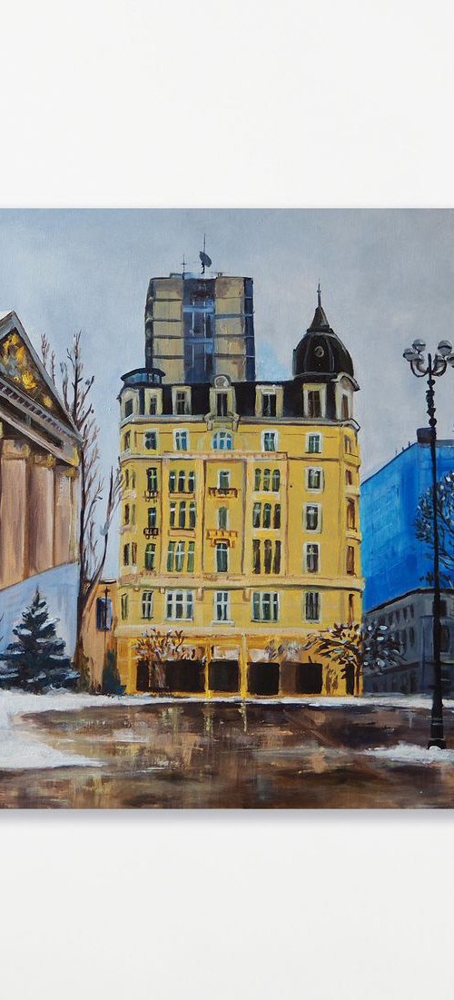 “Ivan Vazov Theater“ - 80x65cm - Artwork by Georgi Nikov