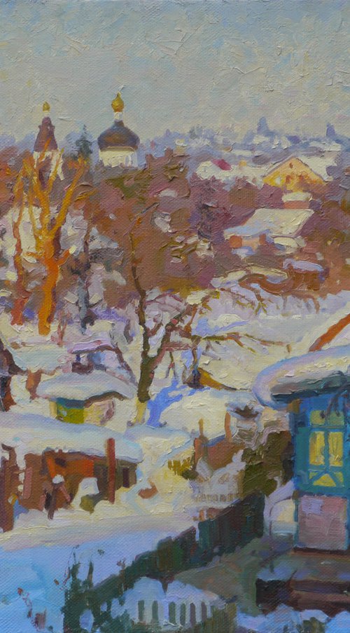 Winter in Rzhishchev by Victor Onyshchenko