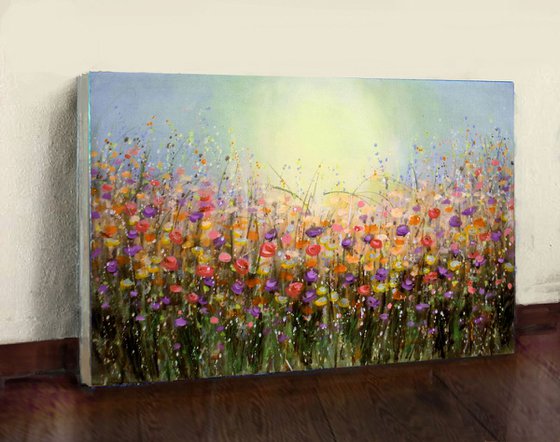 Abstract Meadows 30x20 inches