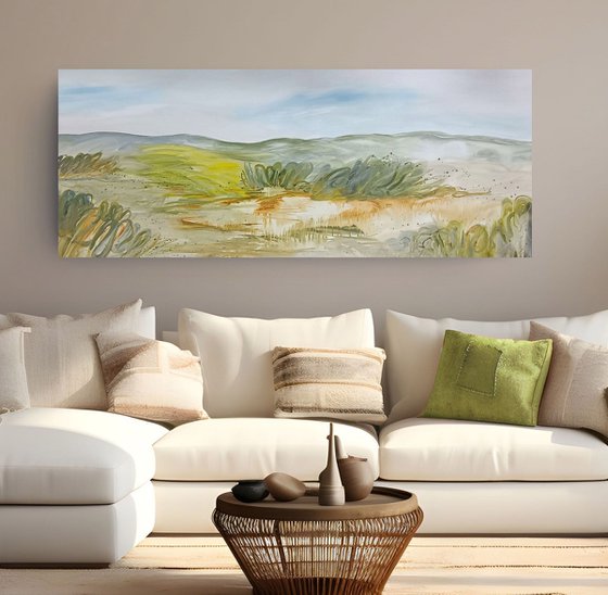Dry Creek and Canola Fields