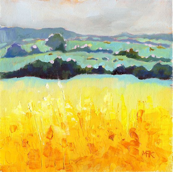 Mustard Yellow Fields at Oundle