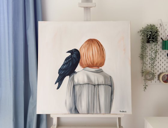 Woman with the Raven