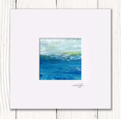 Nature's Music 76 - Textural Ocean Painting by Kathy Morton Stanion by Kathy Morton Stanion