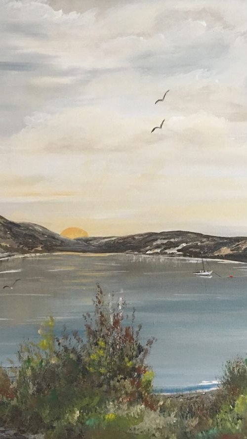 Lulworth Cove at Sunrise by Marja Brown