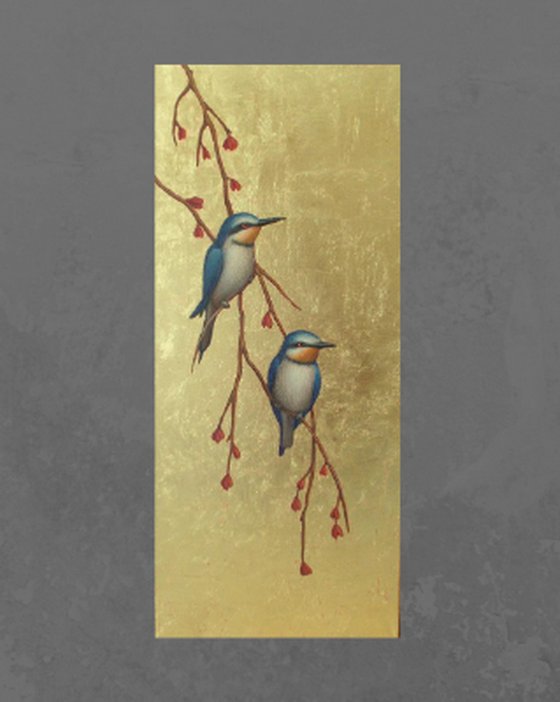 birds painting "Birds of the African savannah"