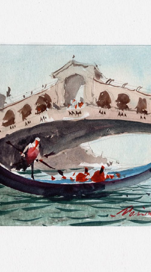 A silent Venice, Rialto Bridge by Marin Victor