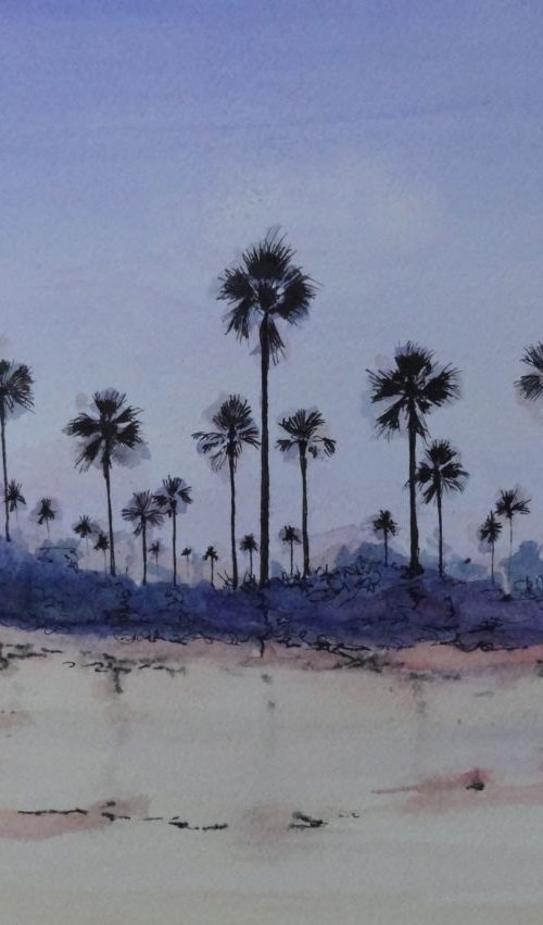 Peace In The Gambia  by Mel Davies Original Art