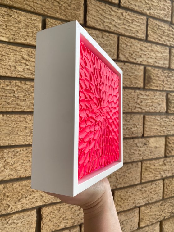 Fluoro pink abstract mini