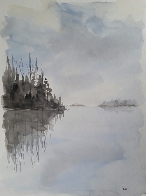 "Stillness" - Landscape - Wilderness - Lake by Katrina Case