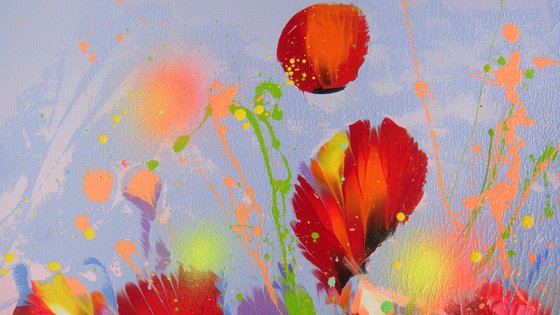 Poppies at Sunset