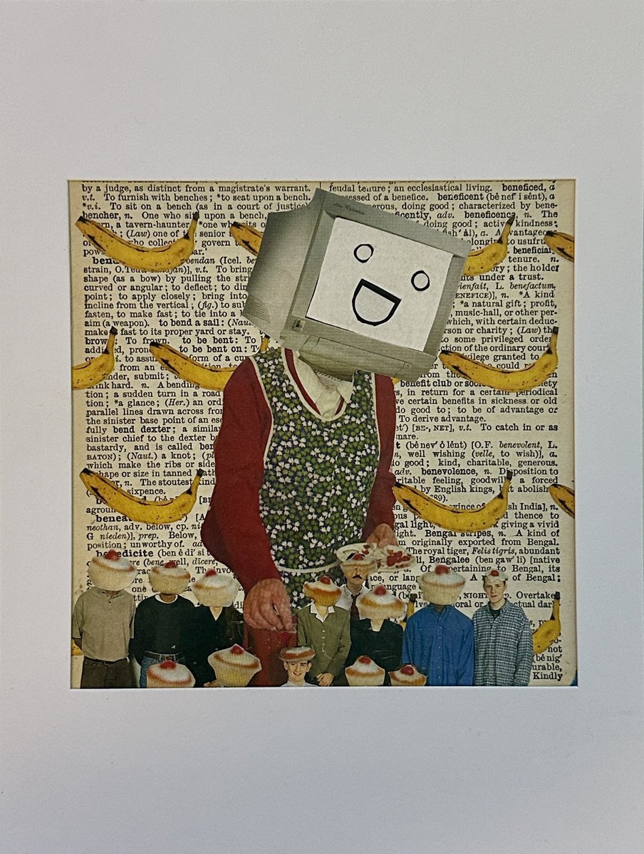 Portrait Collage By Jakub Dk - Jakub D Krzewniak, 6 X 8, Cherry, Original Artwork