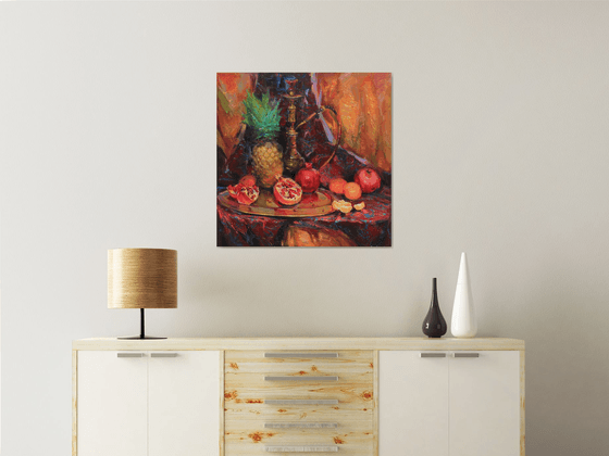 Still life with pineapple