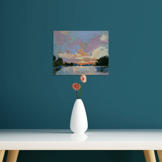 Marshmallow Sky Painting