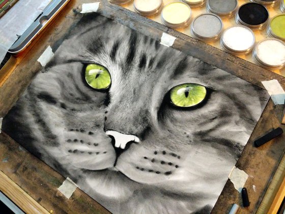 Cats Eyes VII  (Original Painting)
