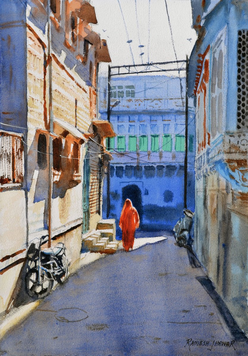 Jodhpur street by Ramesh Jhawar