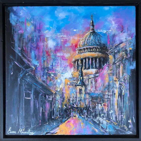 St Pauls Cathedral light explosion