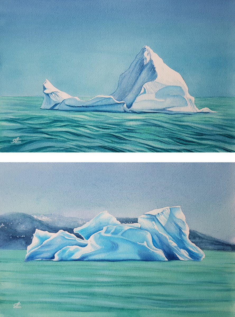 Landscape and Icebergs #02_03 by Svetlana Lileeva