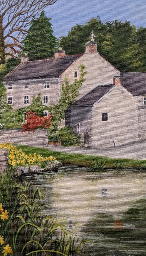 Spring Time In Tissington Village, Derbyshire by Anne-Marie Ellis