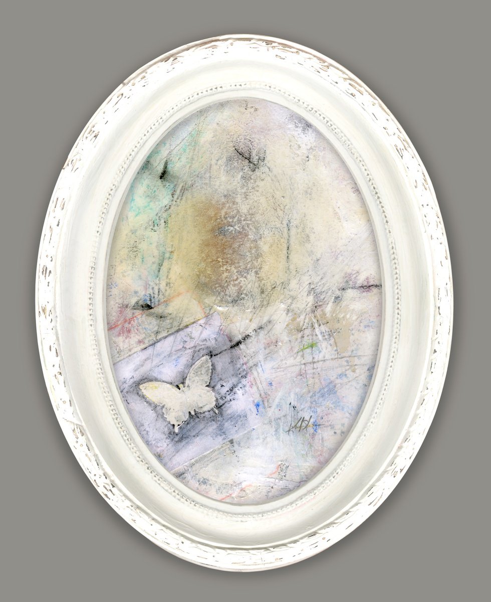 Abstract Painting By Kathy Morton Stanion, 12 X 15", Only A Memory 8, Original Artwork