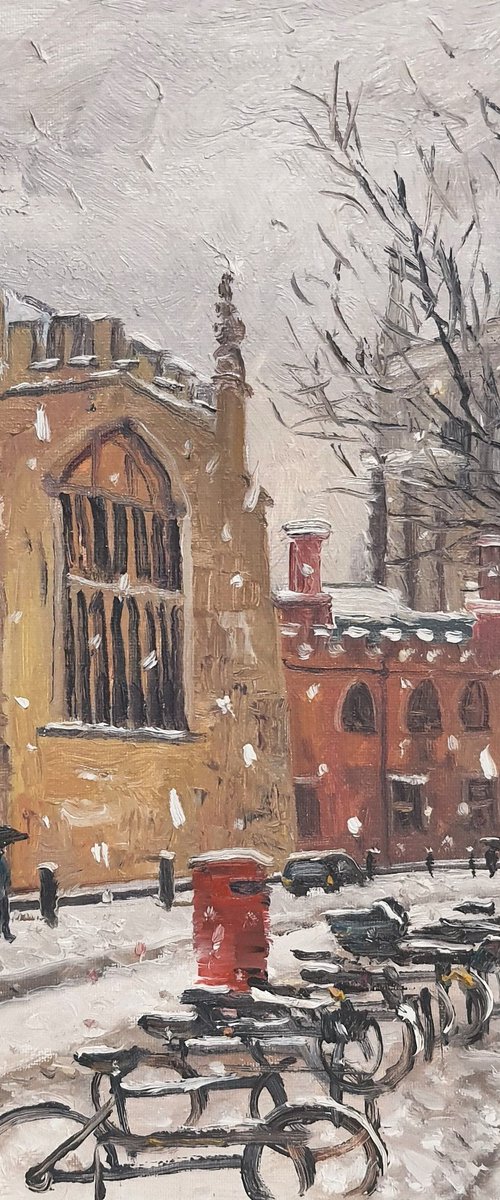 Oxford University Winter by Roberto Ponte