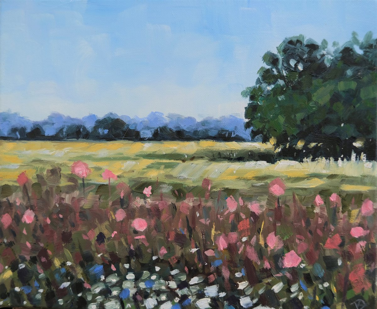 Looking over the fields by Kerry Lisa Davies