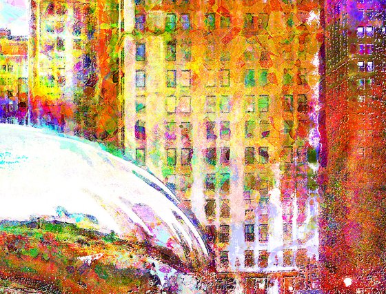 Colores, Chicago, Cloud gate/XL large original artwork