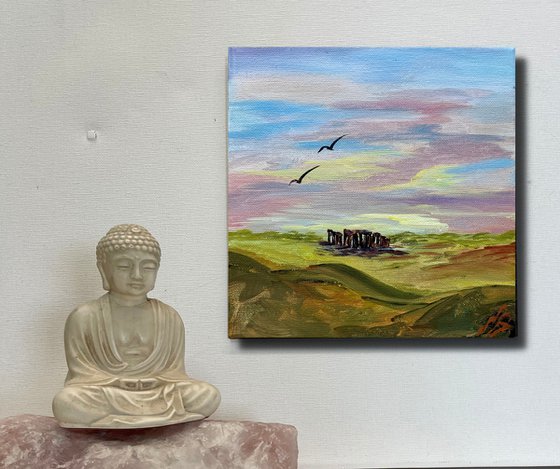 Stonehenge on a Small Canvas