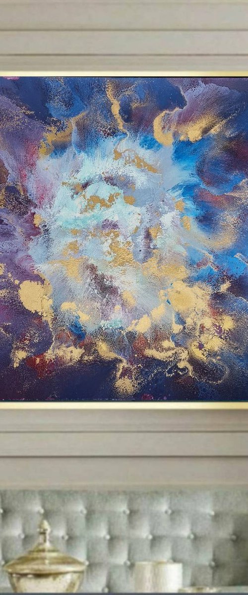 Amethyst (91x91cm) by Eleni Denart