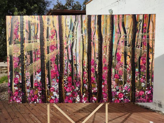 Wild Forest Rose - Diptych