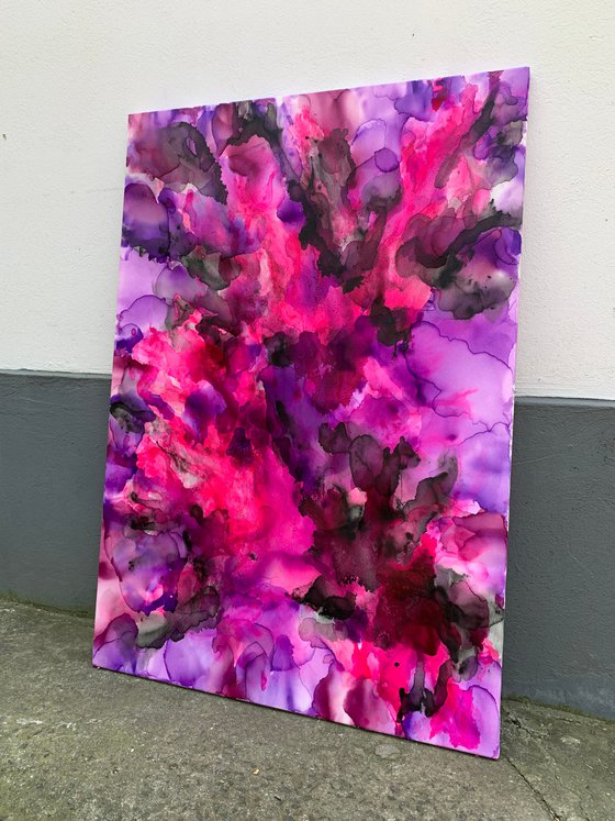 45''x 31"( 115 x 80 cm) VIOLET FLAME 13