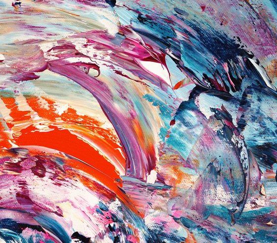 Turquoise magenta Whirl A 1