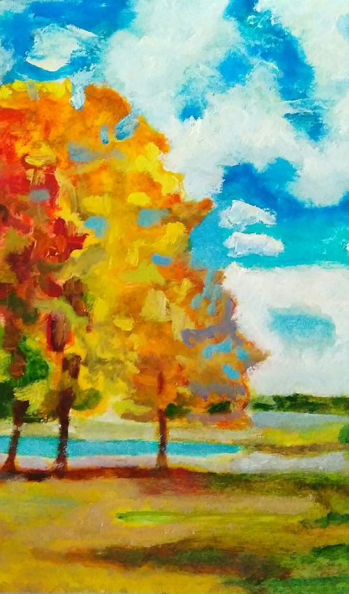 Autumn landscape by Yulia Berseneva