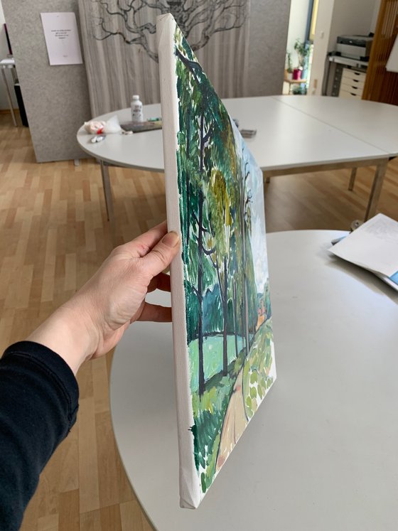 Alley with a Dead Tree