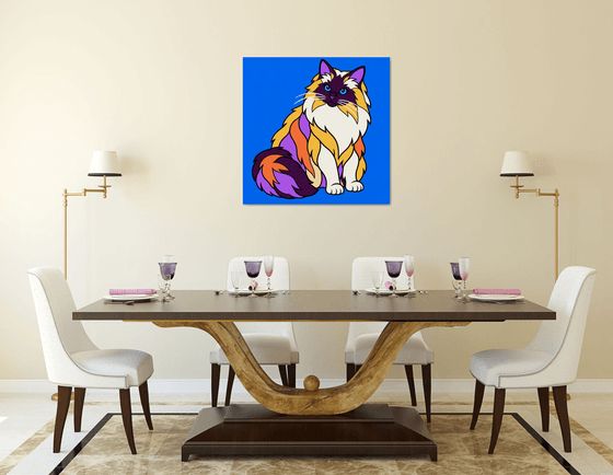 Colorful Birman Cat #38