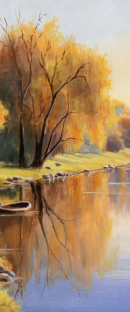 Willows by the river by Lucia Verdejo