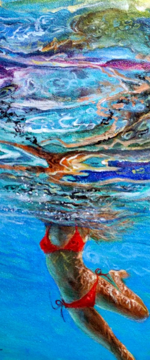 Girl in the pool1 by Vishalandra Dakur