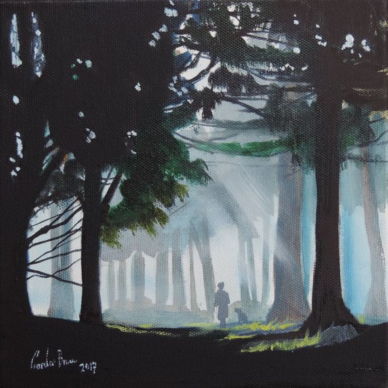 woodland walk 8" x 8"