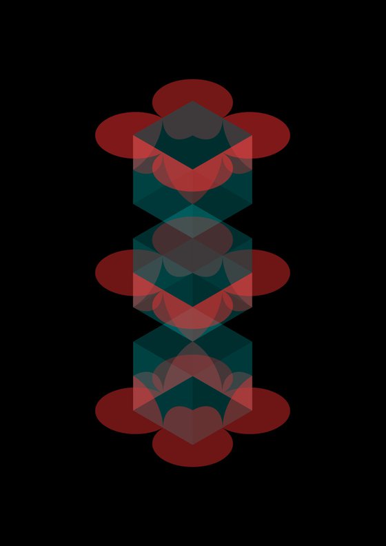 The Illusion of Freedom: 12 circles 3 cubes sequence