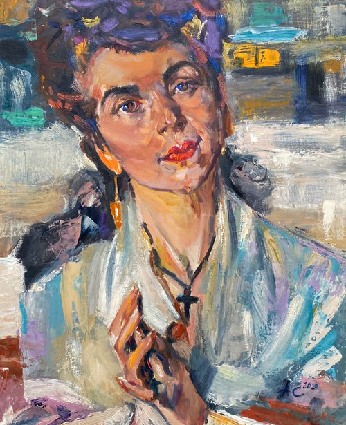 Copy of N. Fechin “Portrait of a Young Woman by Alla Semenova