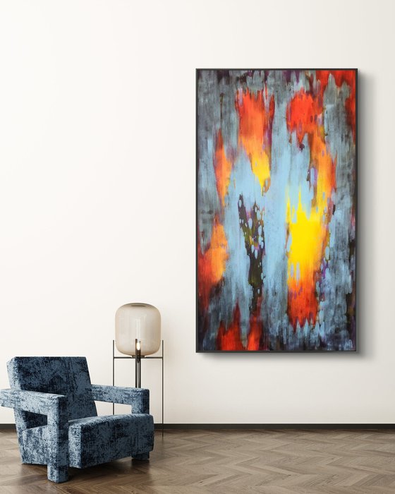 FLARE I - Contemporary Abstract Painting