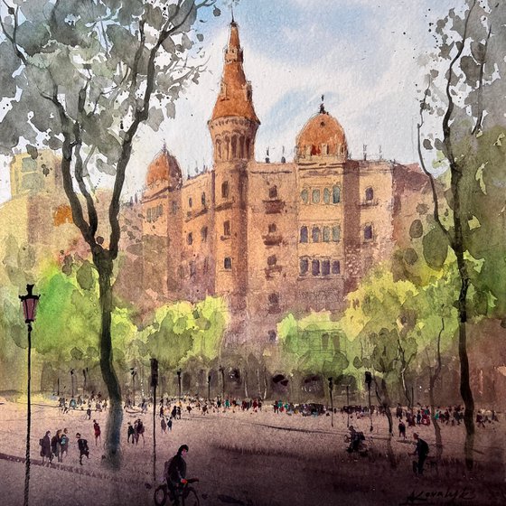A walk through the picturesque streets of Barcelona