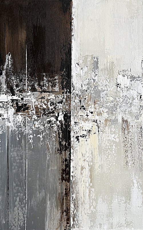 Duality of Elements Brown Grey by Tatiana Malinovscaia