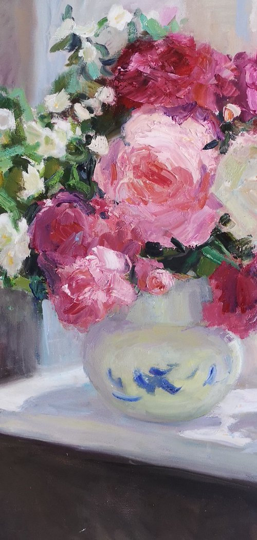 Peonies and Jasmine by Olga Samar