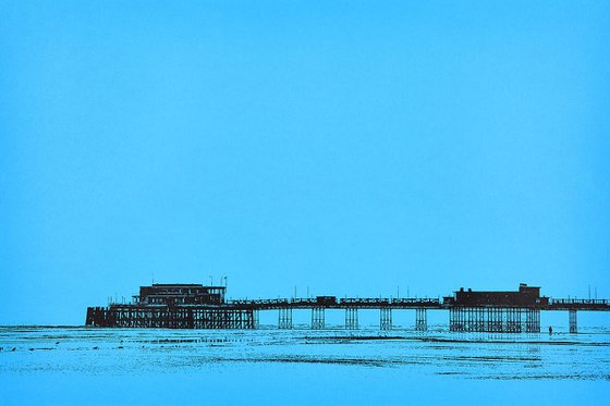 Man And Pier (Blue edition)